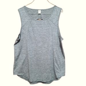 Yogalicious Open Keyhole Heather Gray Tank